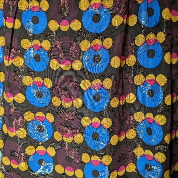 Anna Sui sleeveless metallic dress 20th Anniversary Collection - Picture 10 of 12